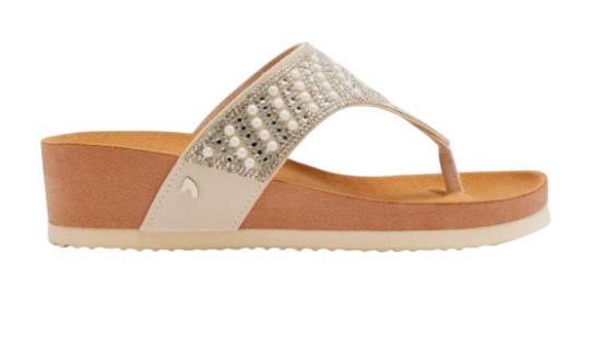Sandalia dedo cuña GIOSEPPO BODMIN 71391 BLANCO