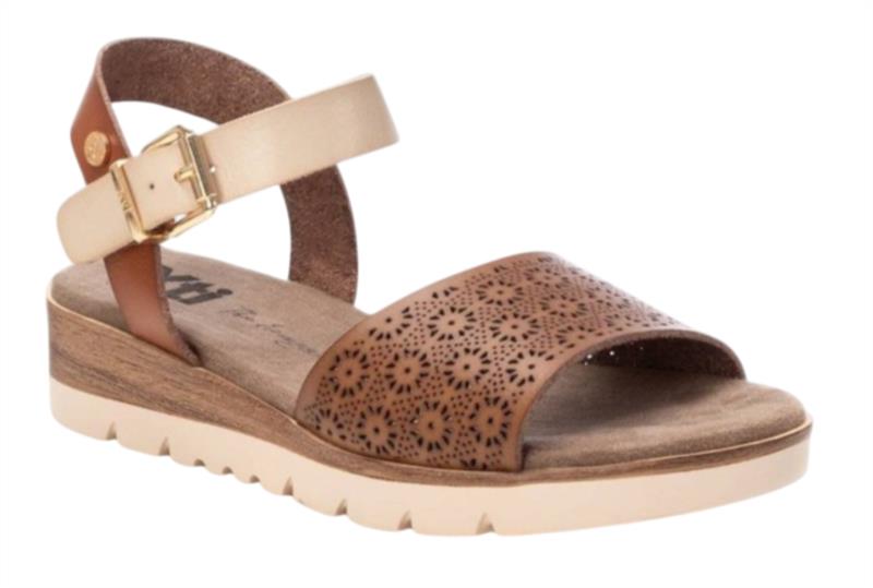 Sandalia cuña XTI 143856 TAUPE