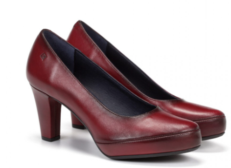 Zapato salón picota piel