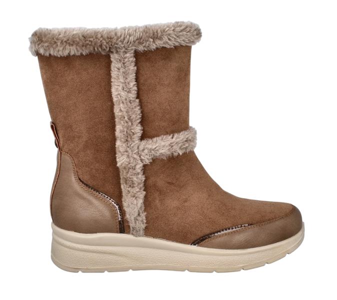 Botín pelo AMARPIES ATL29355 TAUPE