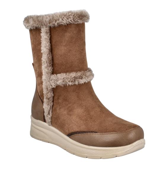 Botín pelo AMARPIES ATL29355 TAUPE