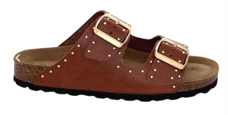Sandalia tachas AUTENTI 13843 CUERO