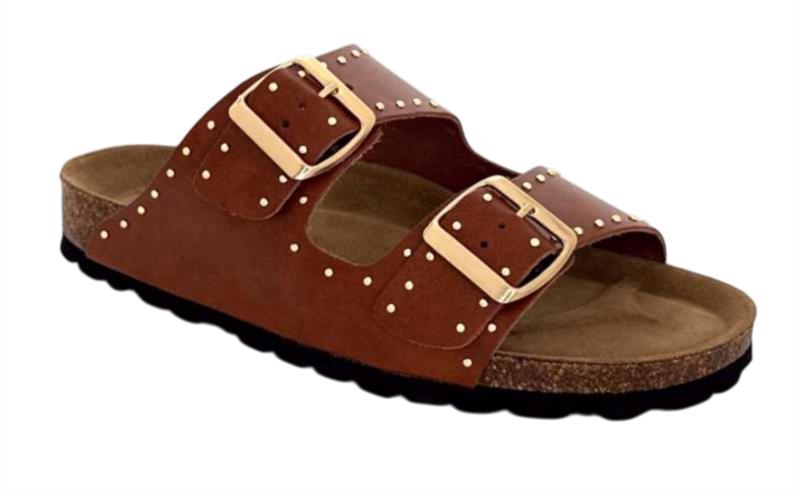 Sandalia tachas AUTENTI 13843 CUERO