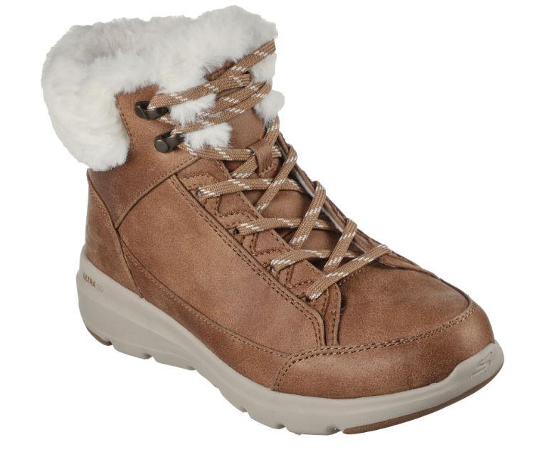 botin skechers taupe